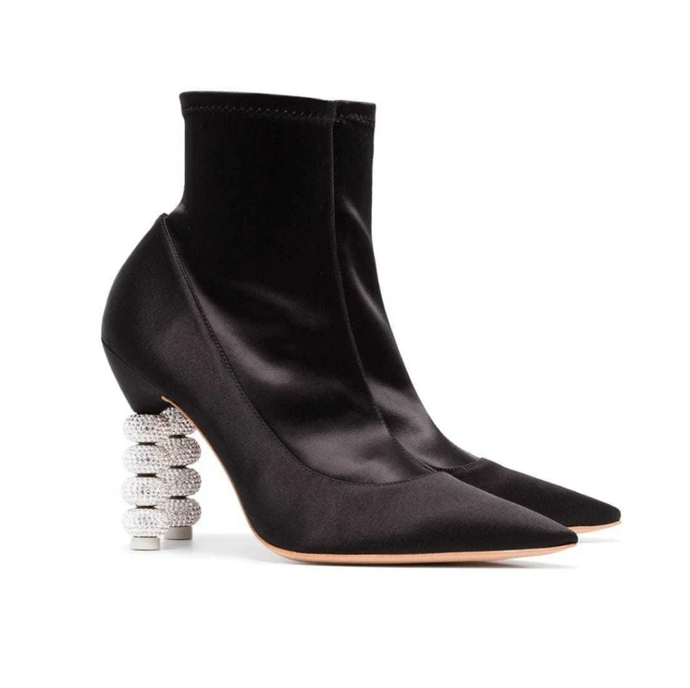 Sophia Webster Coco Crystal 100 Ankle Boots 38 8 - Picture 2 of 9
